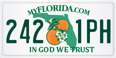 FL license plate 2421PH