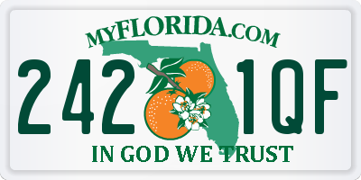 FL license plate 2421QF