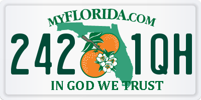 FL license plate 2421QH