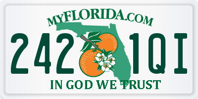 FL license plate 2421QI