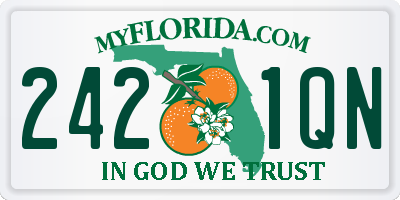 FL license plate 2421QN
