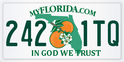 FL license plate 2421TQ