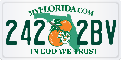 FL license plate 2422BV