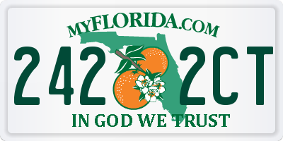 FL license plate 2422CT