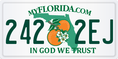 FL license plate 2422EJ