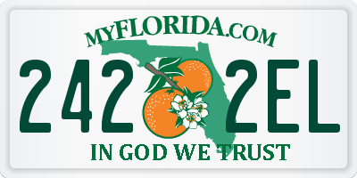 FL license plate 2422EL