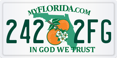 FL license plate 2422FG