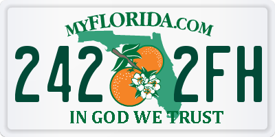 FL license plate 2422FH