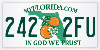 FL license plate 2422FU