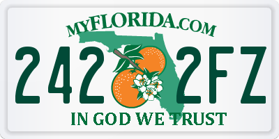 FL license plate 2422FZ