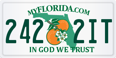 FL license plate 2422IT