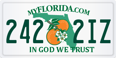 FL license plate 2422IZ