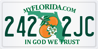 FL license plate 2422JC