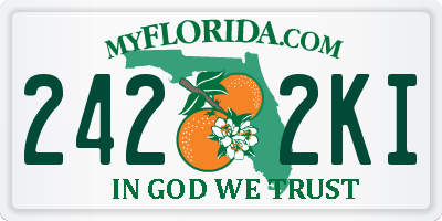 FL license plate 2422KI
