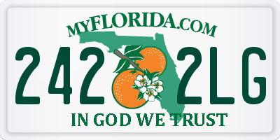 FL license plate 2422LG
