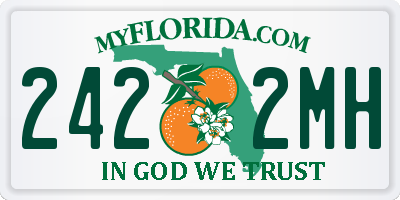 FL license plate 2422MH