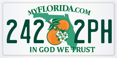 FL license plate 2422PH