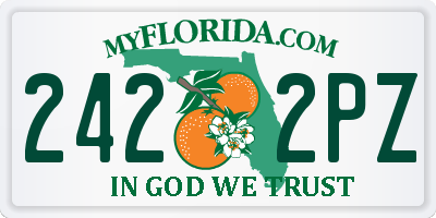 FL license plate 2422PZ