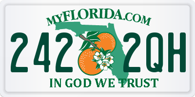 FL license plate 2422QH