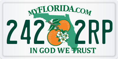 FL license plate 2422RP