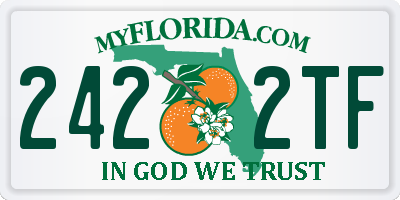 FL license plate 2422TF