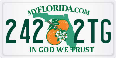 FL license plate 2422TG