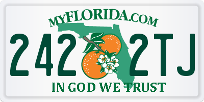 FL license plate 2422TJ