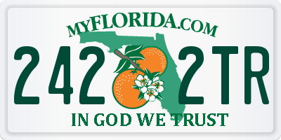FL license plate 2422TR