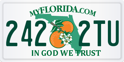 FL license plate 2422TU