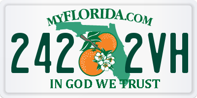 FL license plate 2422VH