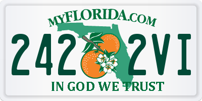 FL license plate 2422VI