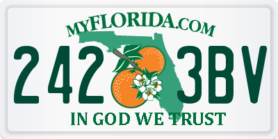 FL license plate 2423BV