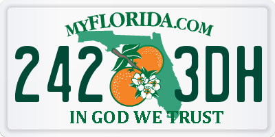 FL license plate 2423DH