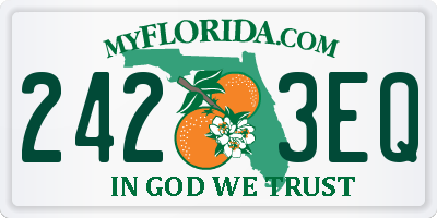 FL license plate 2423EQ