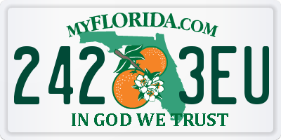 FL license plate 2423EU