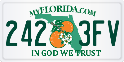 FL license plate 2423FV
