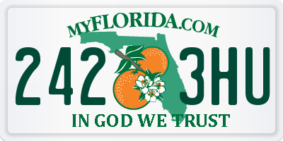 FL license plate 2423HU