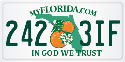 FL license plate 2423IF