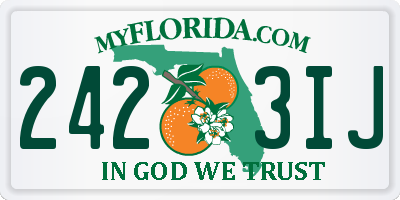 FL license plate 2423IJ