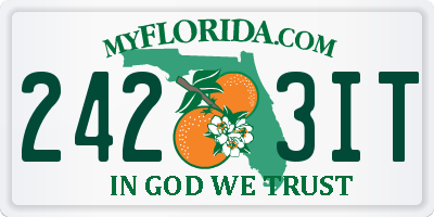 FL license plate 2423IT