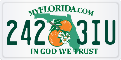 FL license plate 2423IU