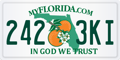 FL license plate 2423KI