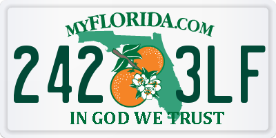 FL license plate 2423LF