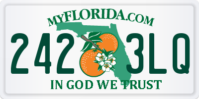 FL license plate 2423LQ