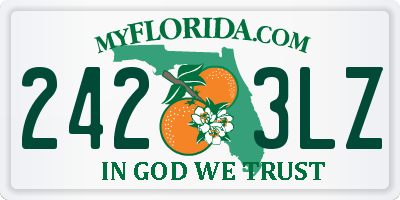 FL license plate 2423LZ