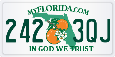 FL license plate 2423QJ