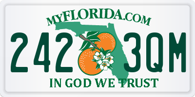 FL license plate 2423QM