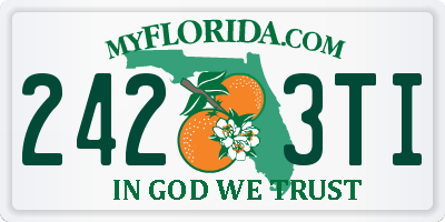 FL license plate 2423TI