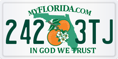 FL license plate 2423TJ