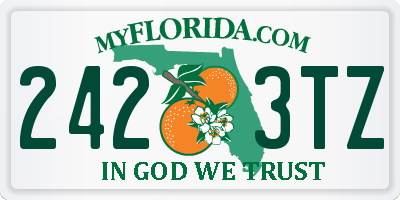 FL license plate 2423TZ